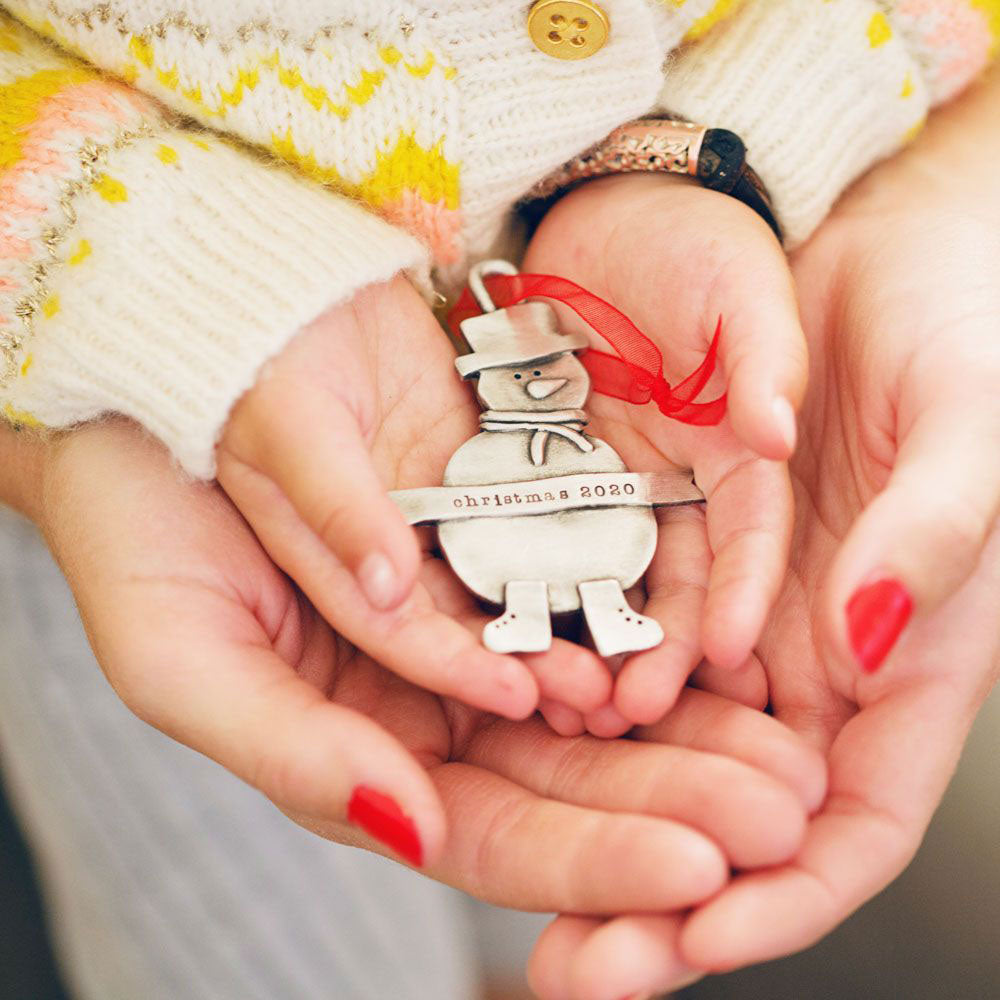 Snowman Ornament {Pewter}