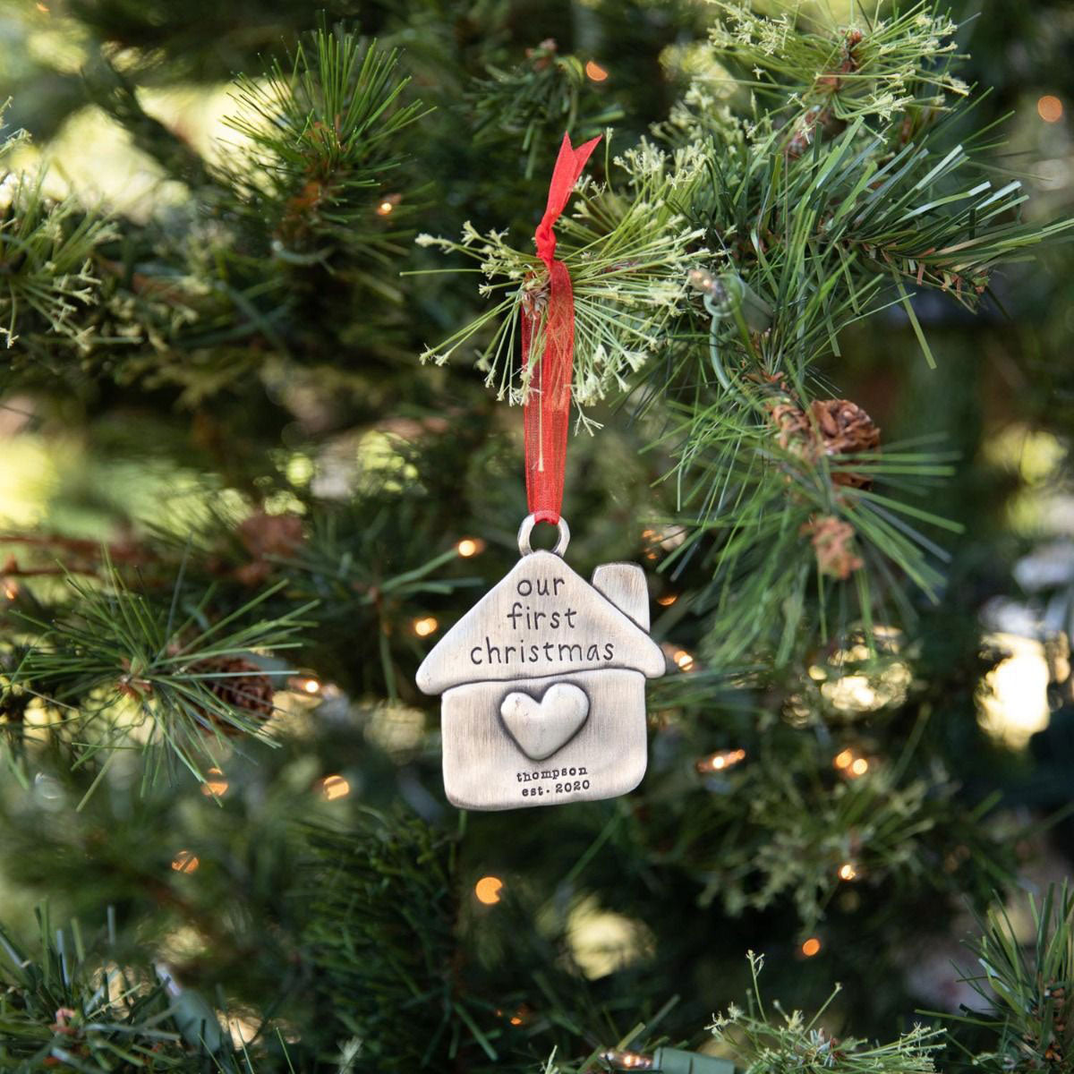 Our First Christmas Ornament {Pewter}