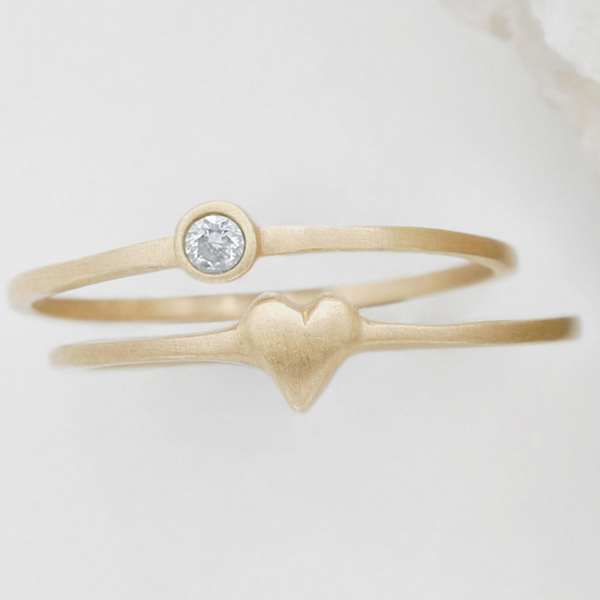 Love & Loss Ring Pair {10K Gold}