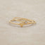 love and loss ring pair hand-molded and cast in 14k yellow gold including finespun birthstone ring and sweet love ring