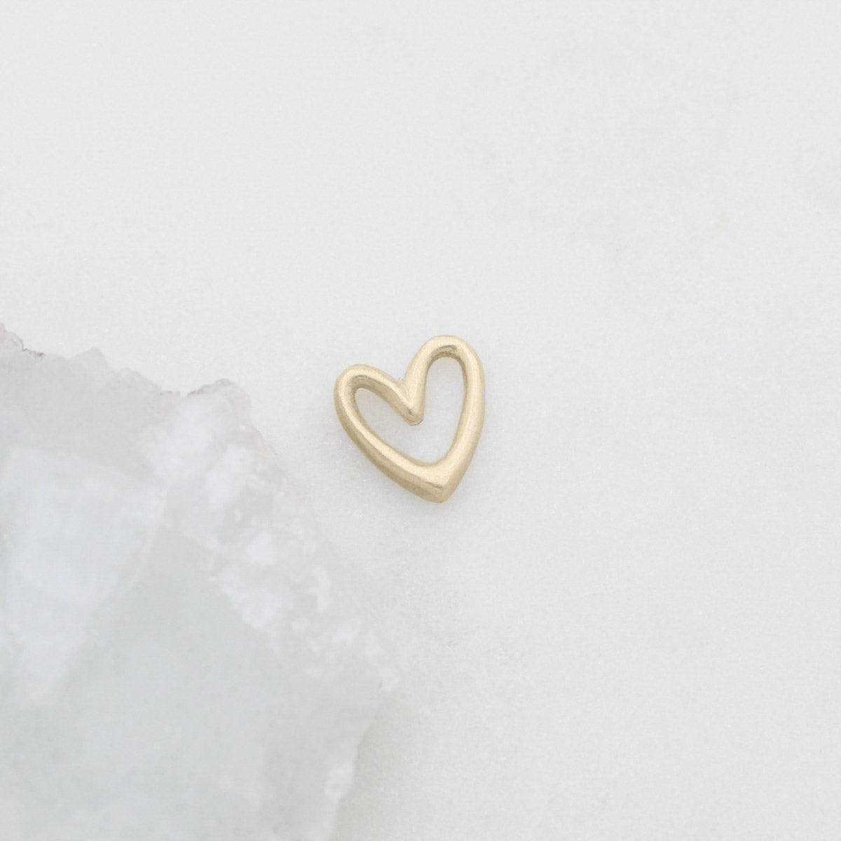 Love Grows 1/2" Heart charm {10k Gold}