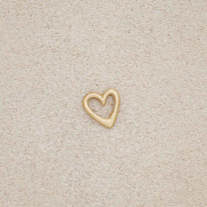 Love Grows 1/4" Tiny Heart charm {10k Gold}