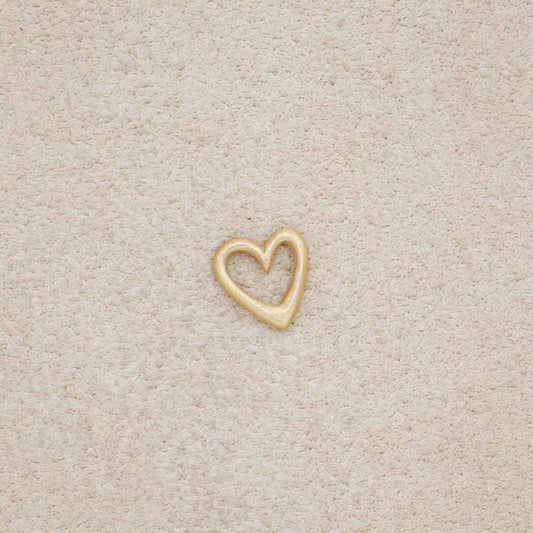 Love Grows 1/4" Tiny Heart charm {10k Gold}