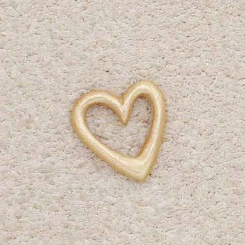 Love Grows 1/4" Tiny Heart charm {10k Gold}