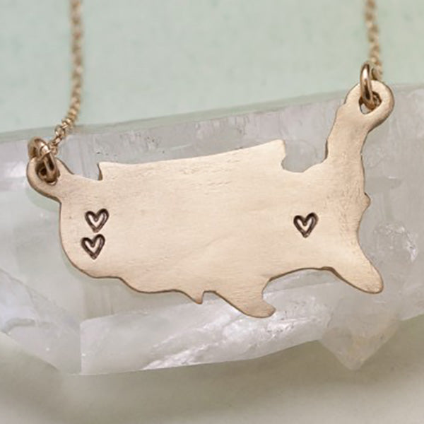 State Of My Heart Necklace {10K Gold}