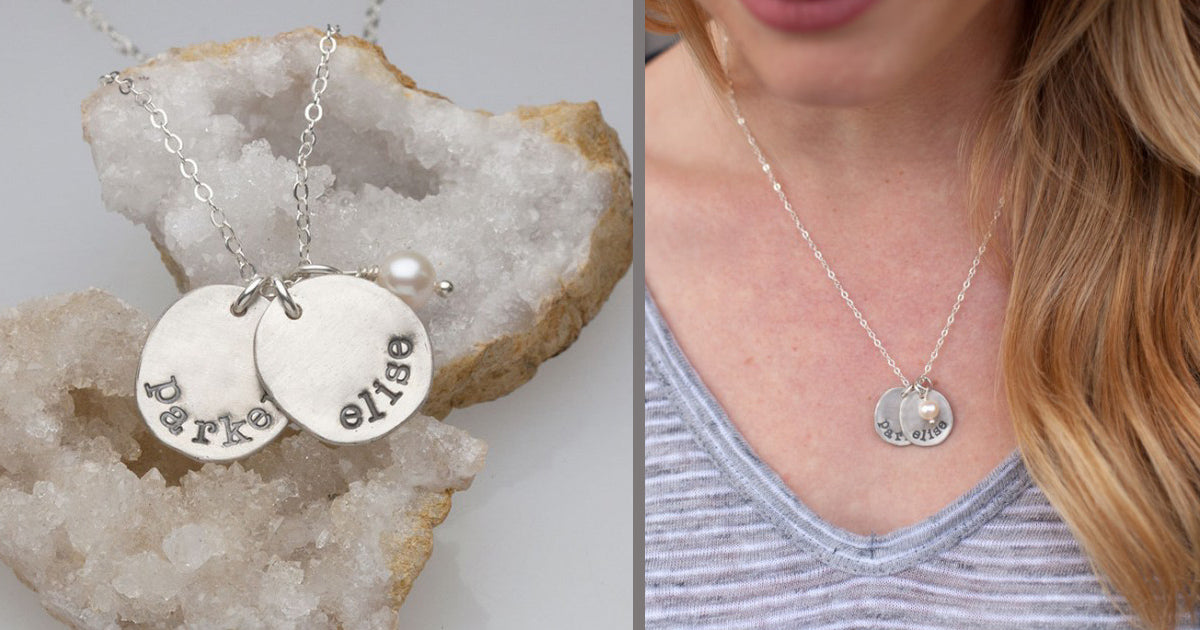 petite {sterling silver} mother's necklace