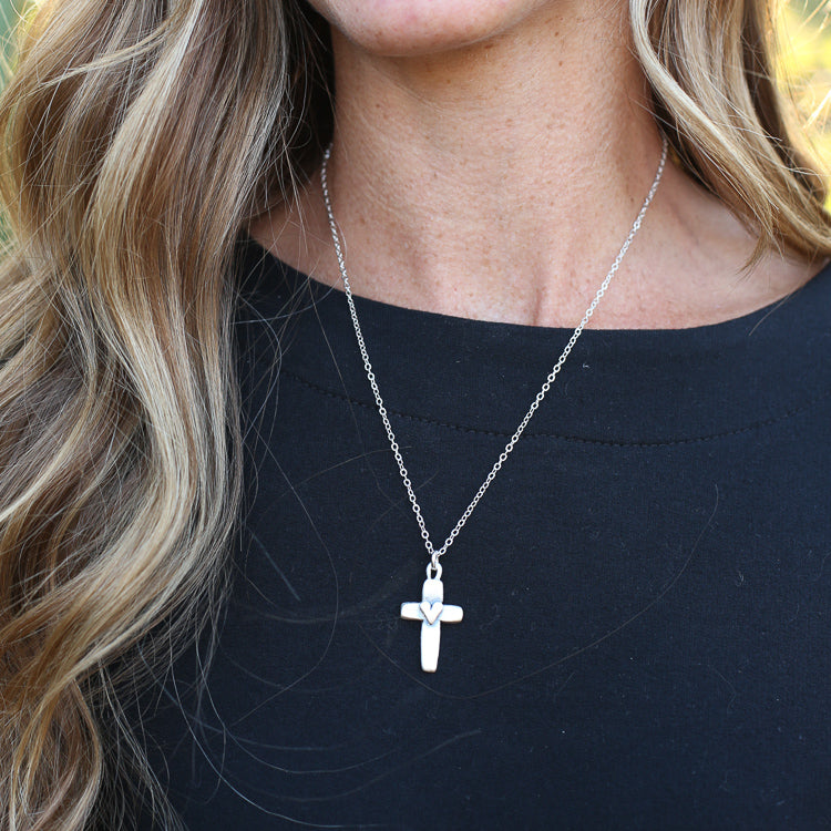 Cross Of Faith Necklace {Sterling Silver}