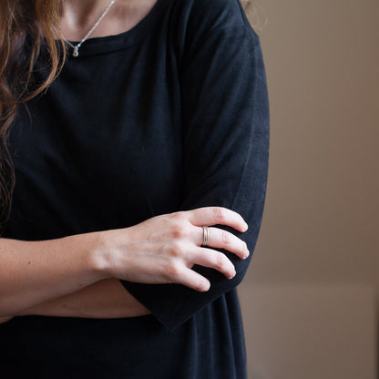 skinny stacking ring {10k gold}