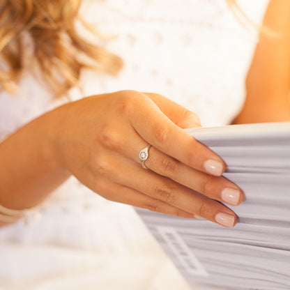 Sunburst Stacking Ring {Sterling Silver}