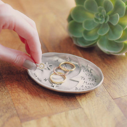 Moon and Back Keepsake Dish {Pewter}