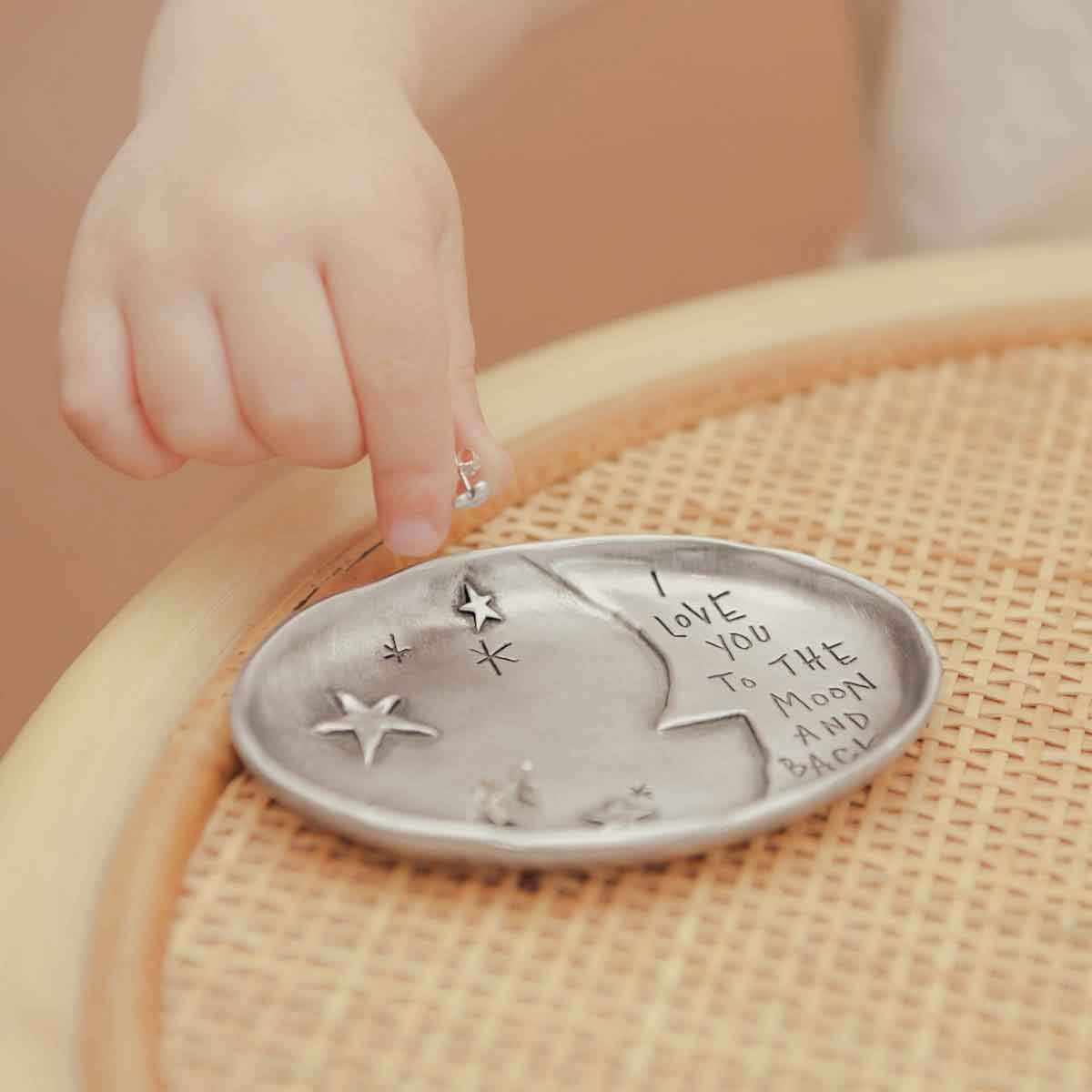 Moon and back keepsake dish