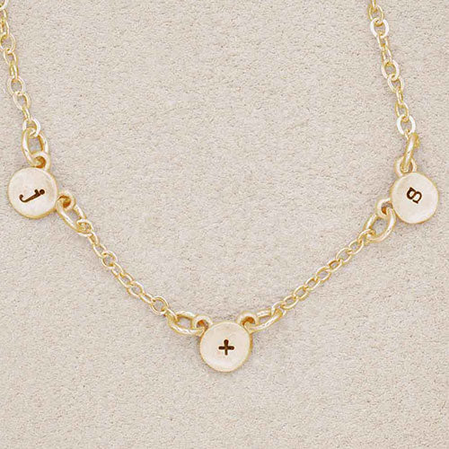 My Darling Ones Initial Necklace {Gold Vermeil}