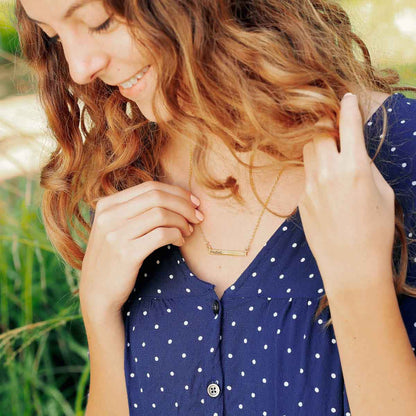 girl in polka dot shirt