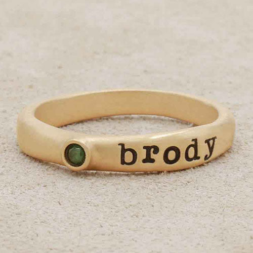 Personalized Passage Ring {10K Gold}