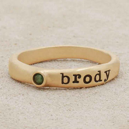 Personalized Passage Ring {10K Gold}