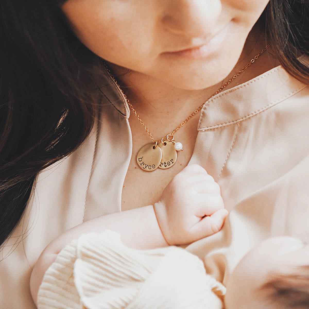 petite {10k gold} mother's necklace