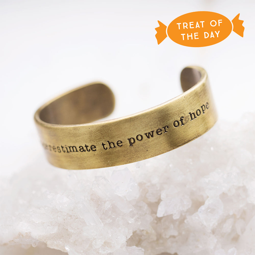 The Power of Hope Cuff {Gold-Plated}