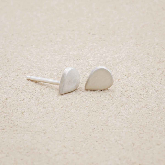 sterling silver raindrop stud earrings