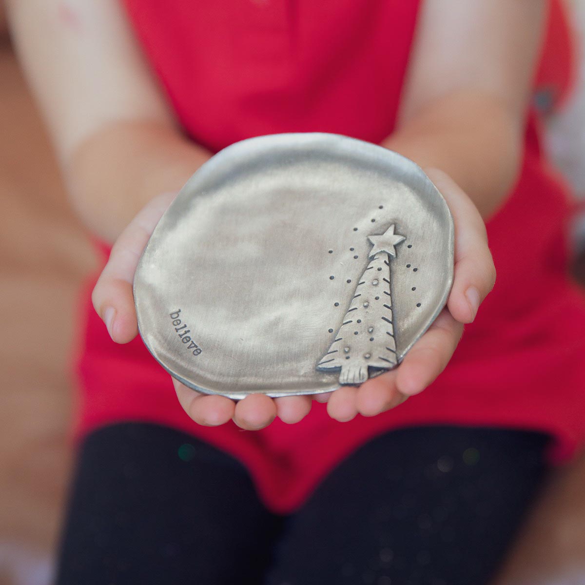 Believe Santa Plate {Pewter}