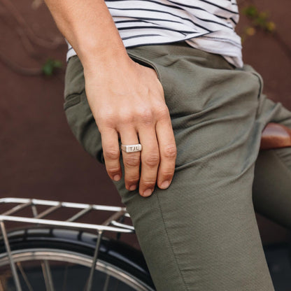 Make Your Mark Signet Ring [Sterling Silver]