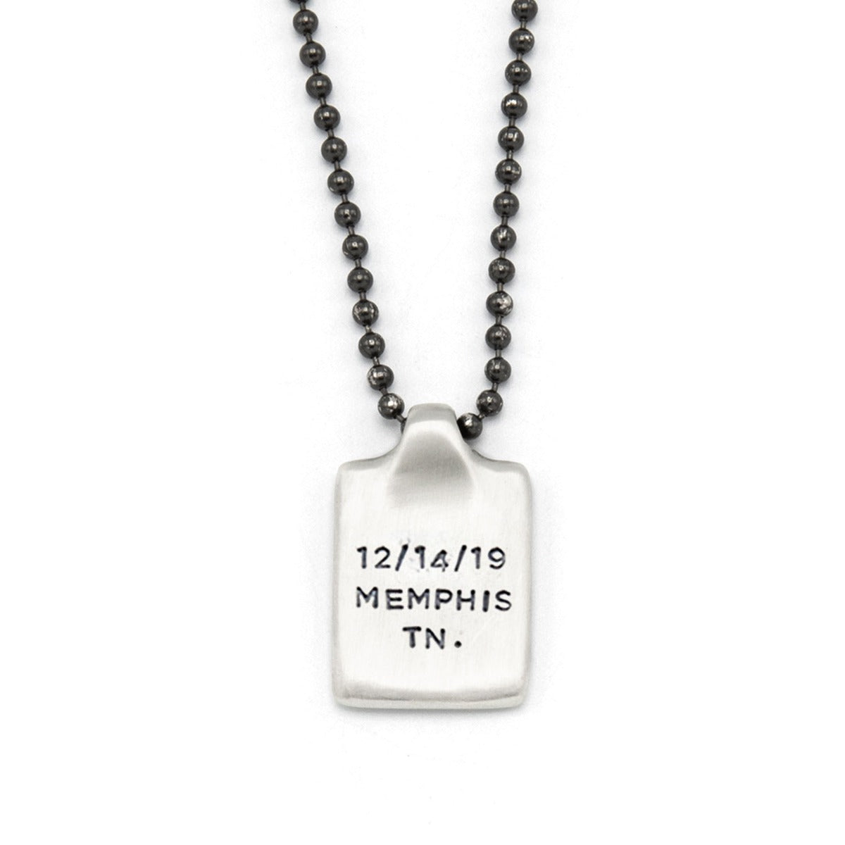 Dog Tag Necklace [Sterling Silver]