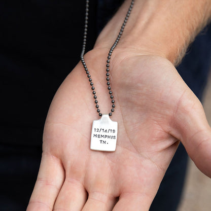 Dog Tag Necklace [Sterling Silver]