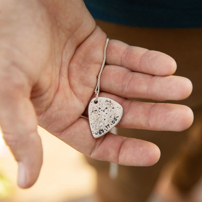 Gritty Music Pick Necklace [Sterling Silver]