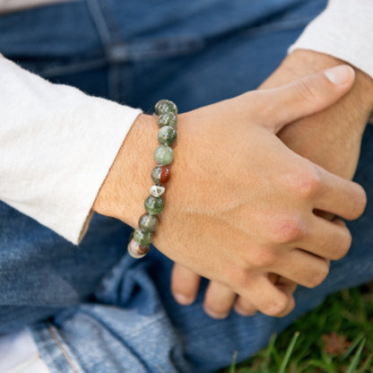 Blood Stone Beaded Bracelet