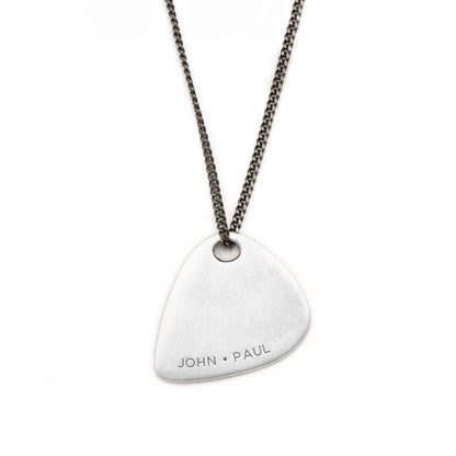 Shaper's Sterling Silver Guitar Pick Necklace