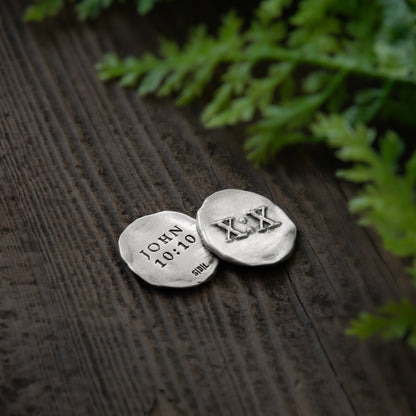 John 10:10 Pocket Token [Sterling Silver]