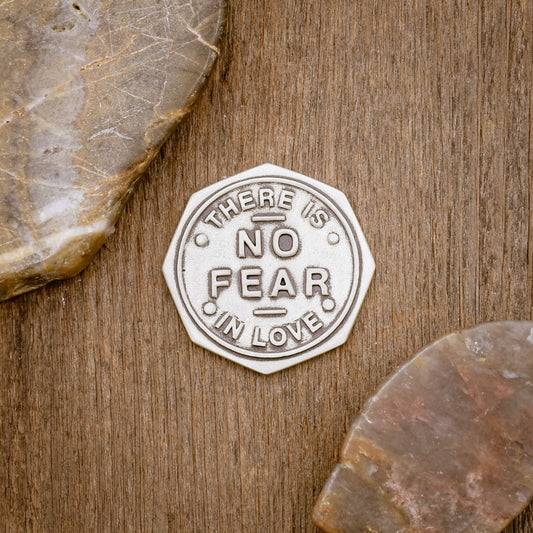 No Fear in Love Pocket Coin [Sterling Silver]