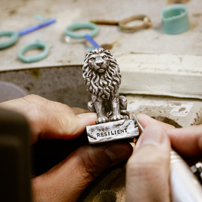 Lionheart Paperweight [Pewter]