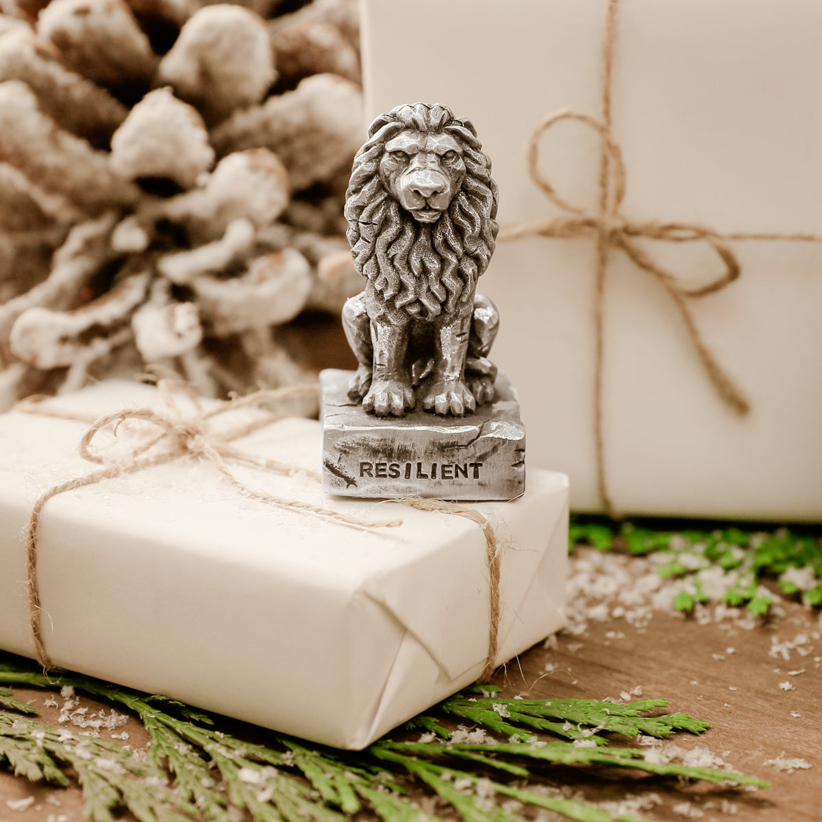 Lionheart Paperweight [Pewter]