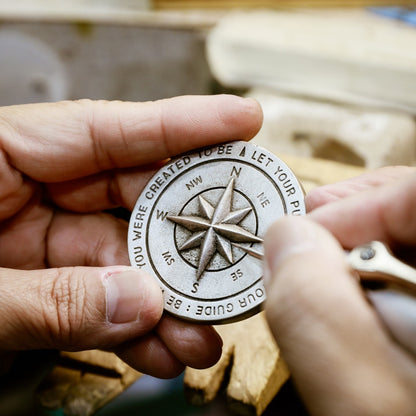 Guiding Compass Paperweight [Pewter]