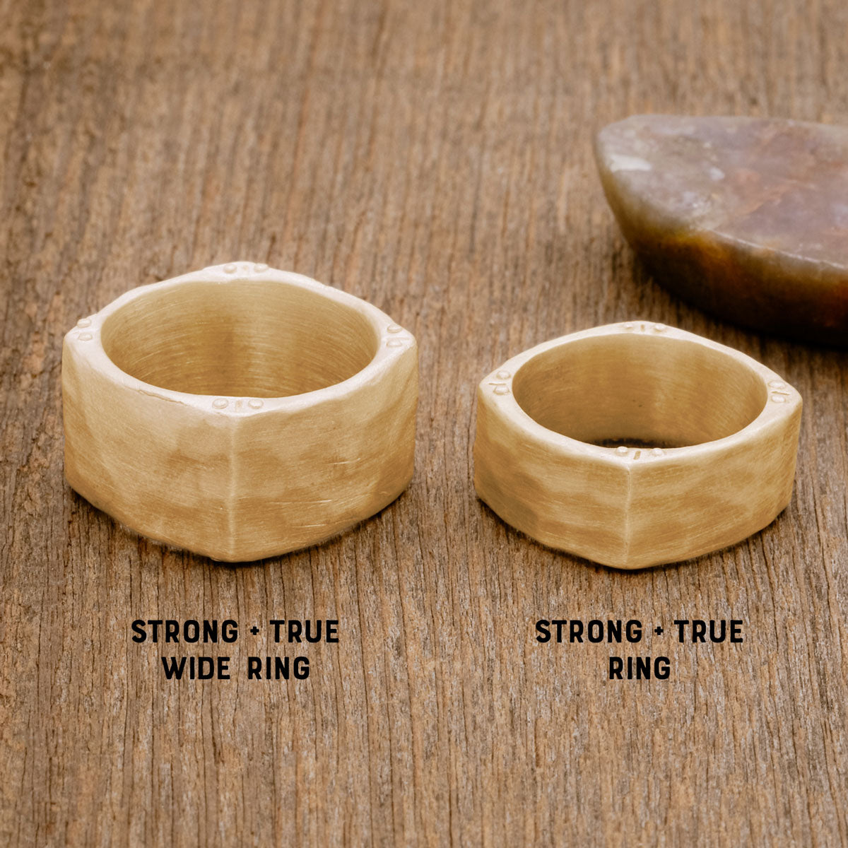 Strong + True Wide Ring [10k Gold]