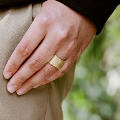 Strong + True Wide Ring [14k Gold]