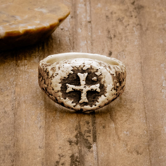 Ancient Cross Signet Ring [10k Gold]