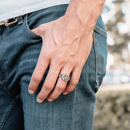 Ancient Cross Signet Ring [Sterling Silver]