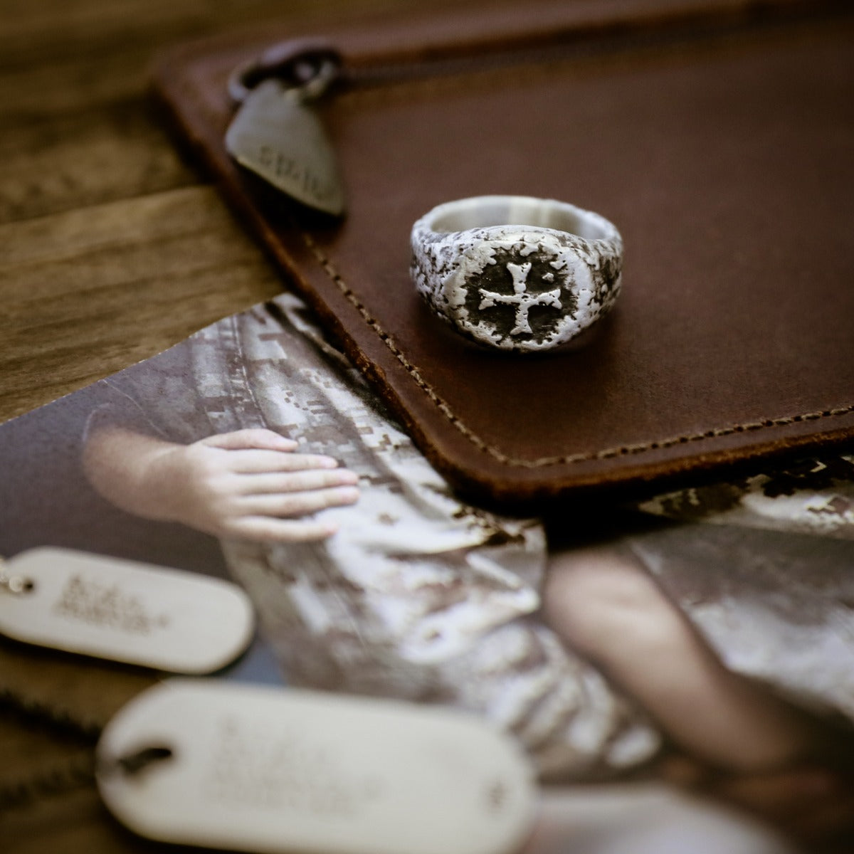 Ancient Cross Signet Ring [Sterling Silver]