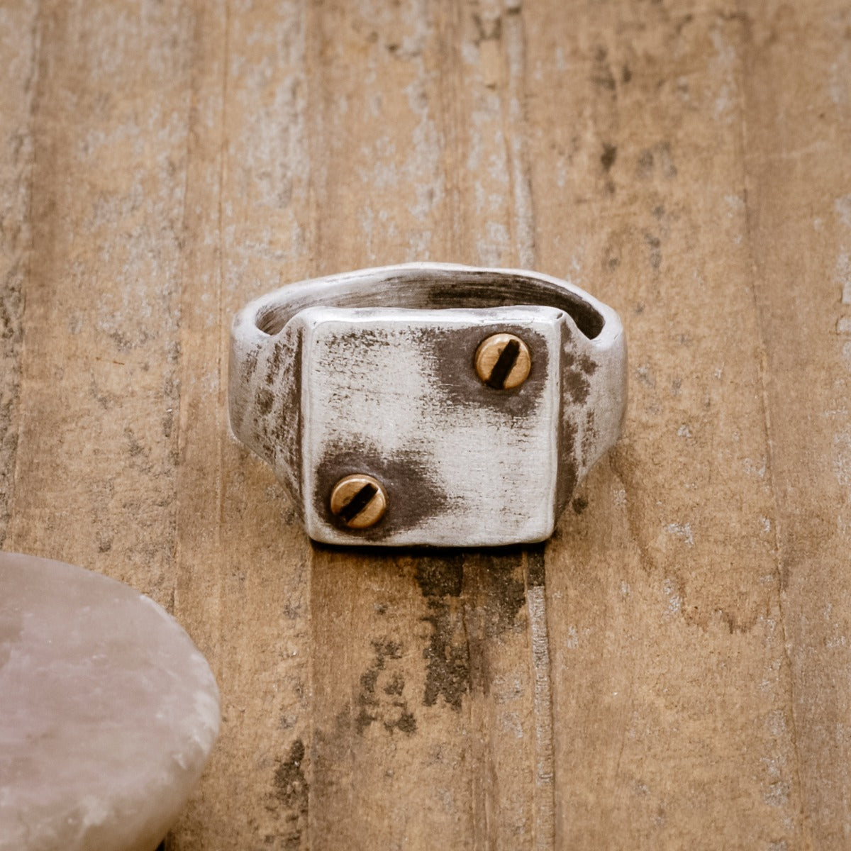 Bonded Rivet Ring [Sterling Silver]