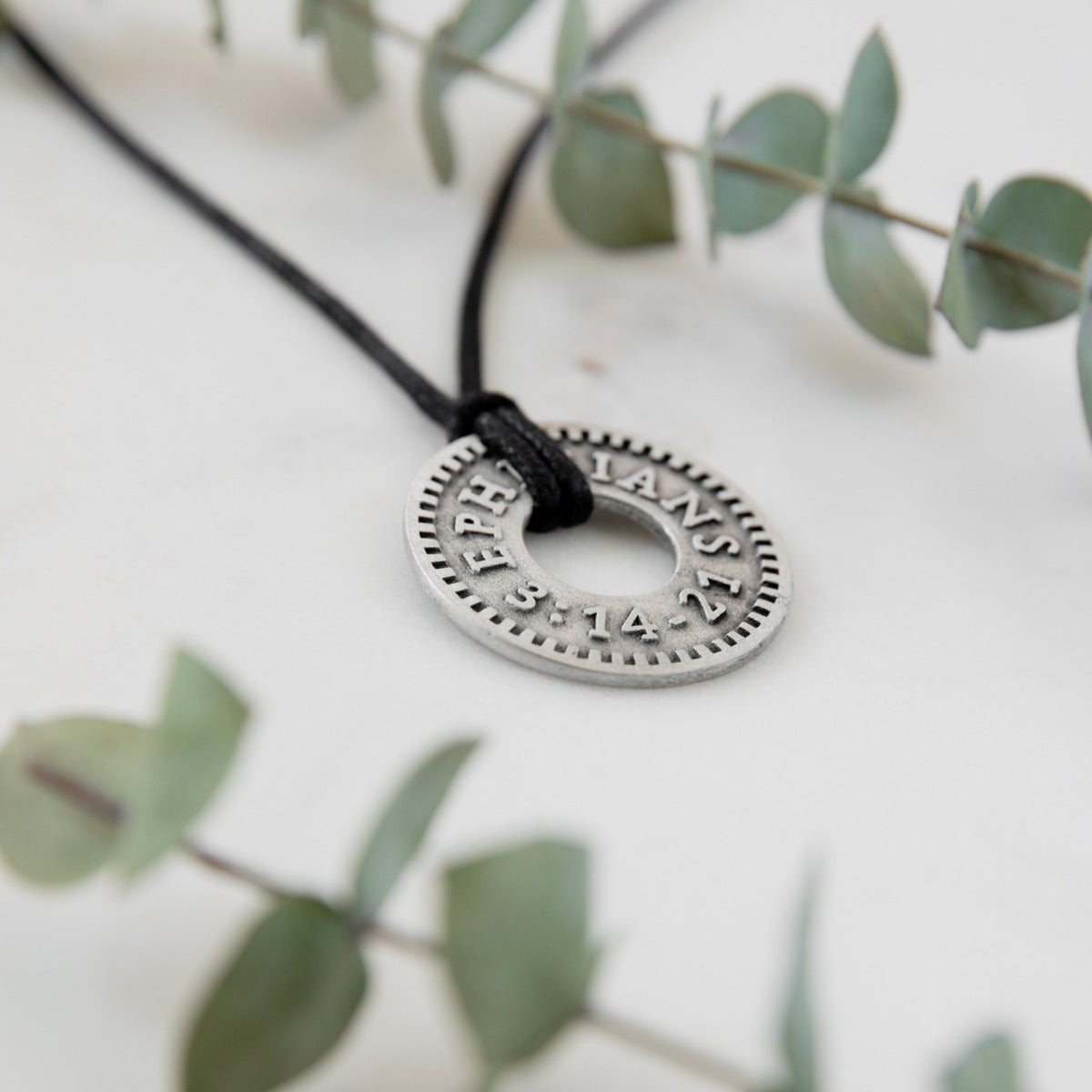 Ephesians Coin Necklace [Pewter]