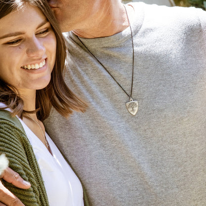 Family Tree Shield Necklace [Sterling Silver]