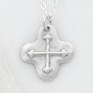 Shining Light Cross Necklace {Sterling Silver}