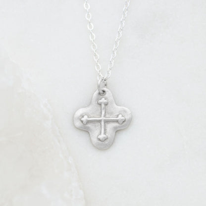 Shining Light Cross Necklace {Sterling Silver}