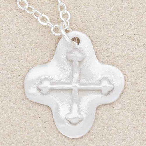 Shining Light Cross Necklace {Sterling Silver}