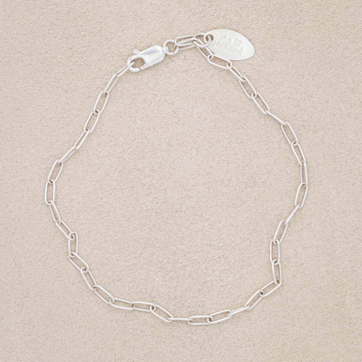 Small Oval Link Bracelet Chain {Sterling Silver}