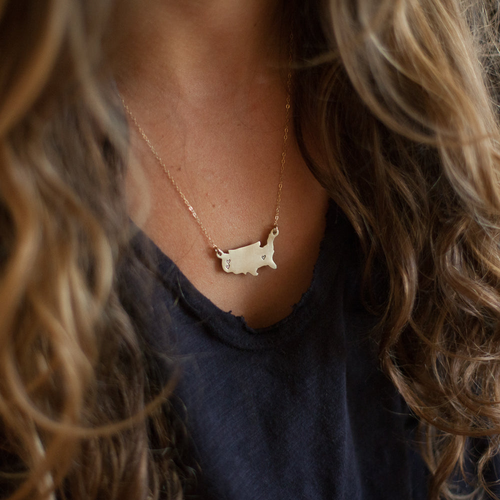 State Of My Heart Necklace {10K Gold}