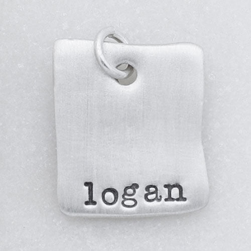 Square Tag {Sterling Silver}