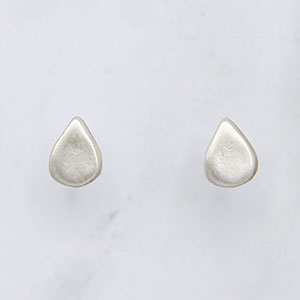 Raindrop Stud Earrings {Sterling Silver}