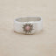 Sunburst birthstone ring handcrafted in sterling silver and set with a birthstone of your choice